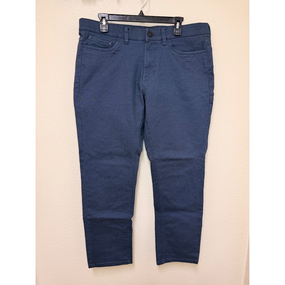 English Laundry Mens 32x30 Navy Blue 5-Pocket Stretch Pants Straight Leg 1365289